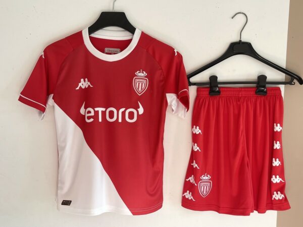 Maillot et short AS Monaco domicile 2019/20 enfants