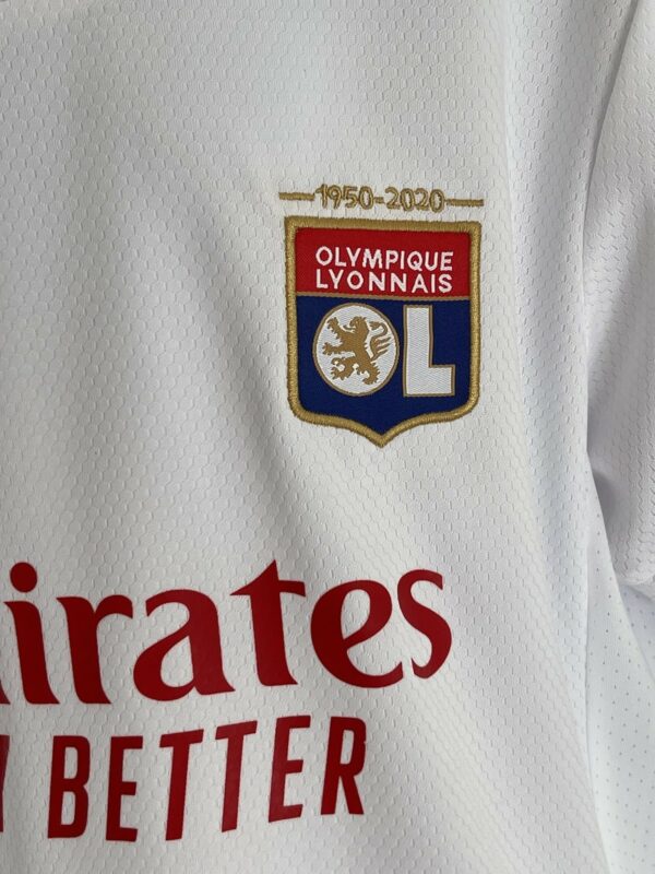 maillot short football enfants olympique lyonnais 2019/20 logo patch zoom