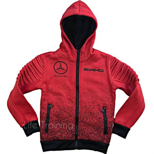 Survêtement enfants training Rouge point noir AMG Mercedes BL118-4 Face